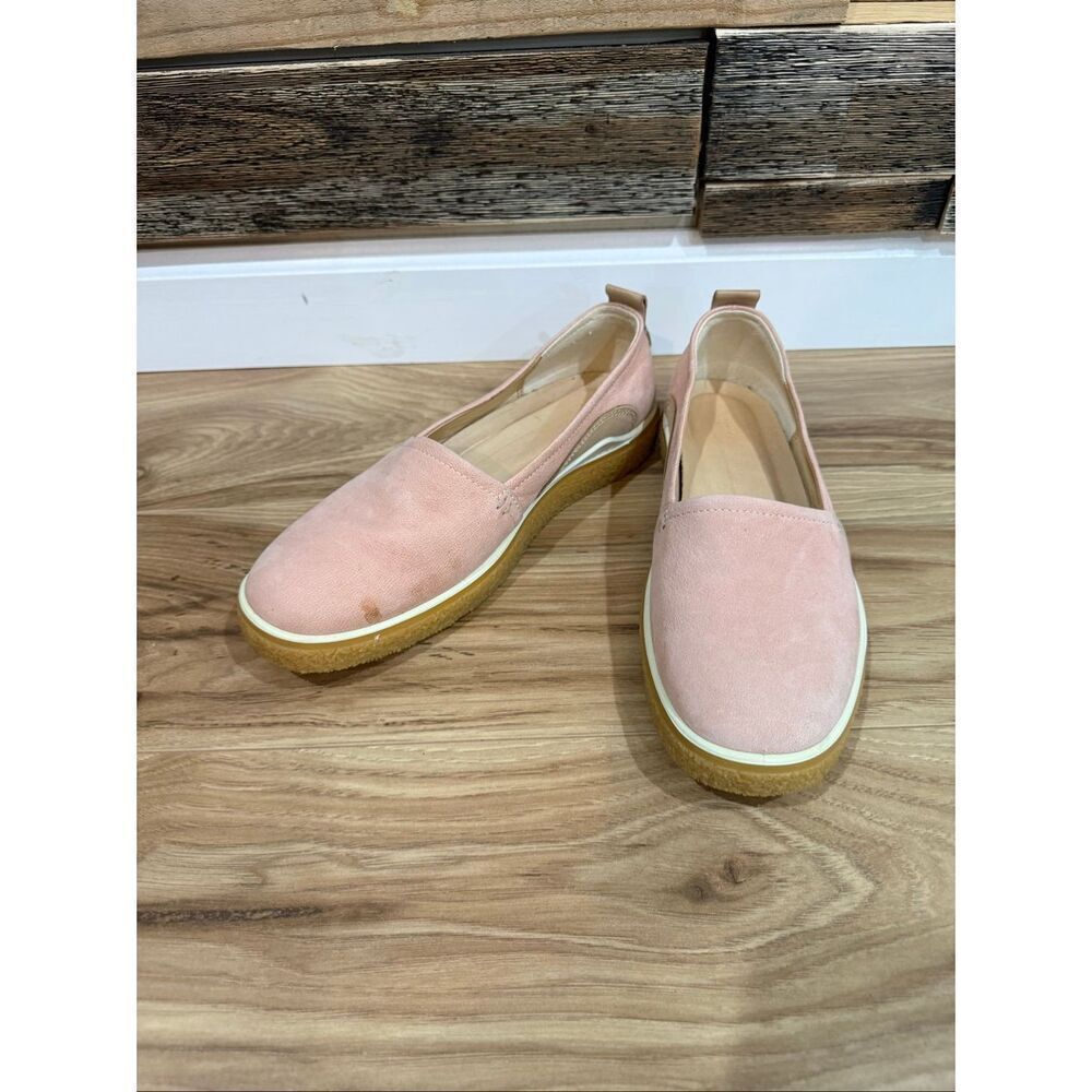 Ecco pink leather loafers size 39 (8)